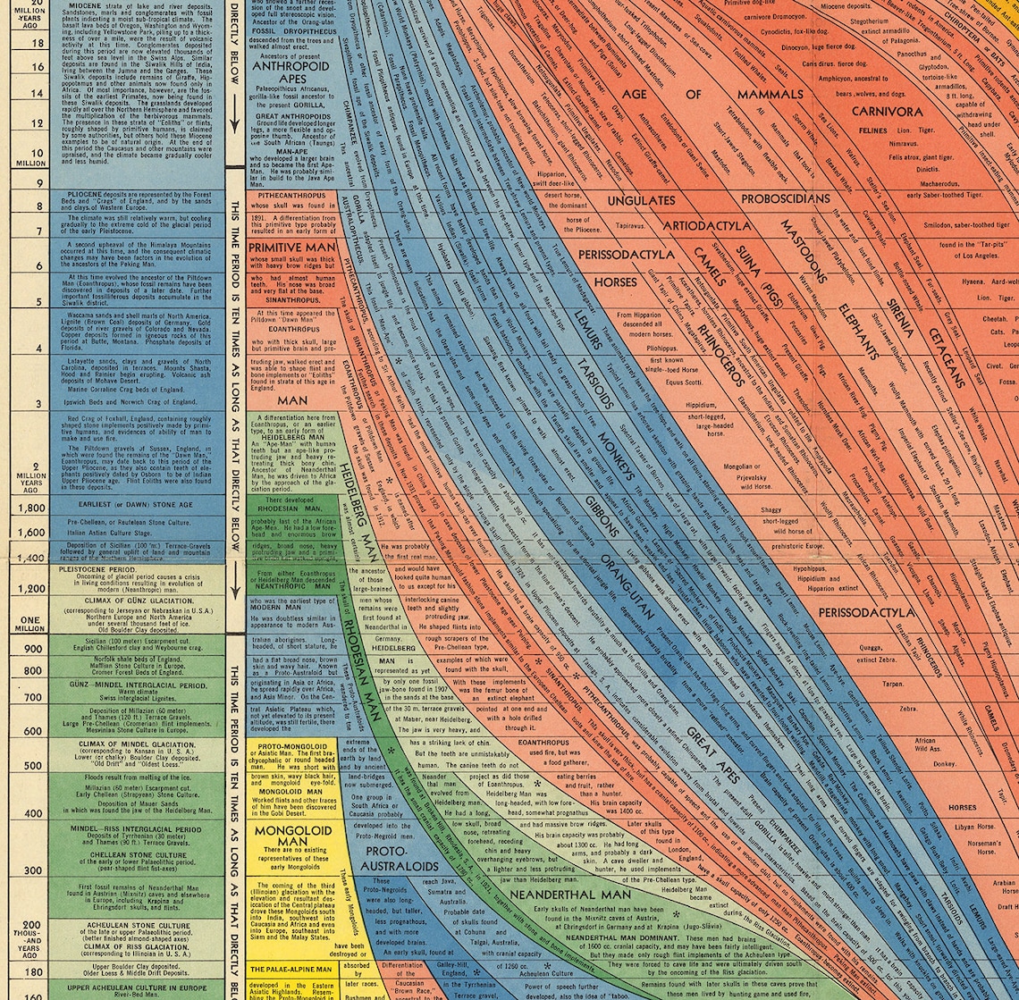 Histomap Example The Histomap of Evolution - Descent From the Dawn of Life to Present ...