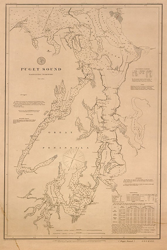 Puget Sound Nautical Chart