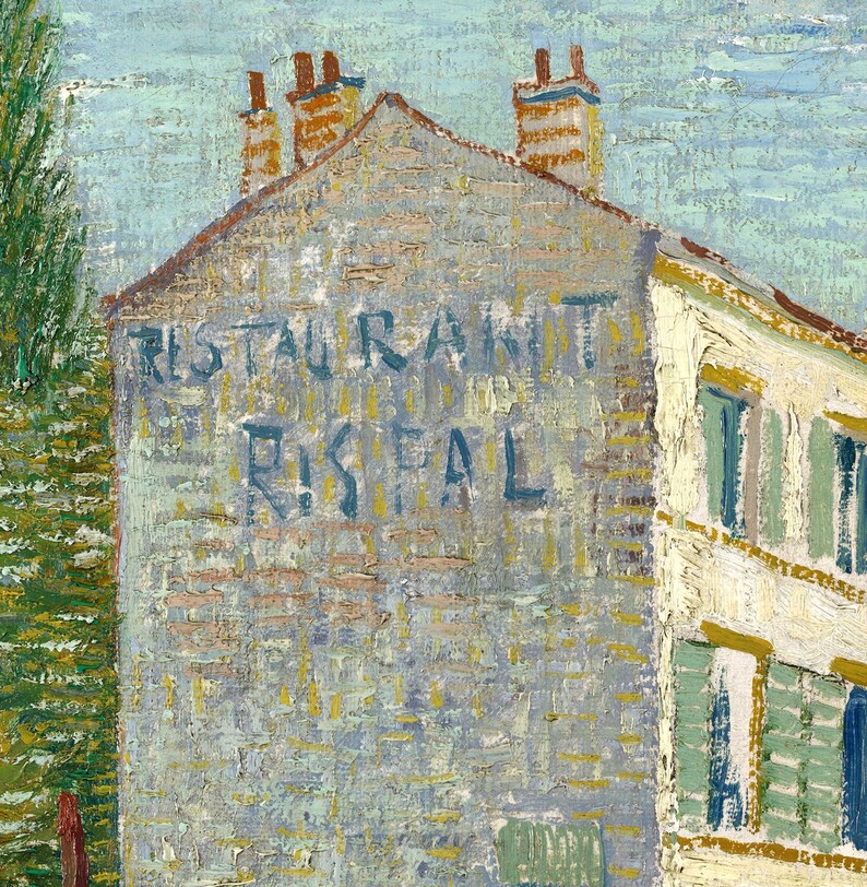 Artist Rispal Das Restaurant Rispal in Asnières by Vincent Van Gogh Fine Art Painting ...