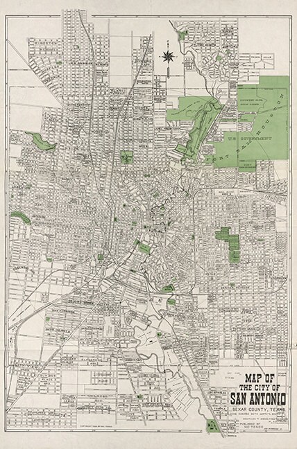 Bexar Map Texas