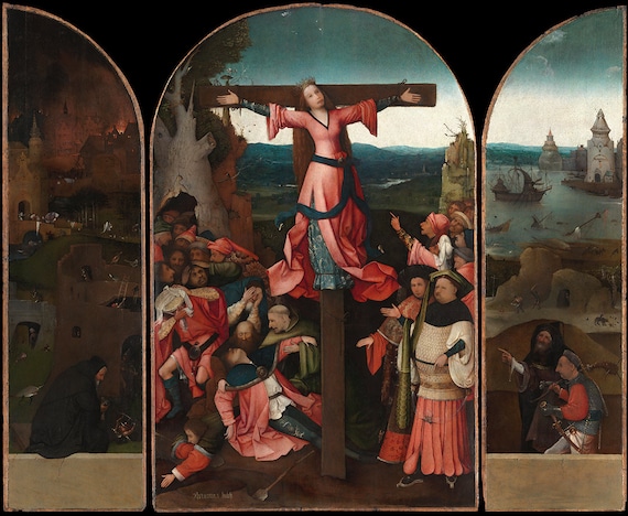 The Crucifixion of St Julia (triptych of the Crucified Martyr) by
