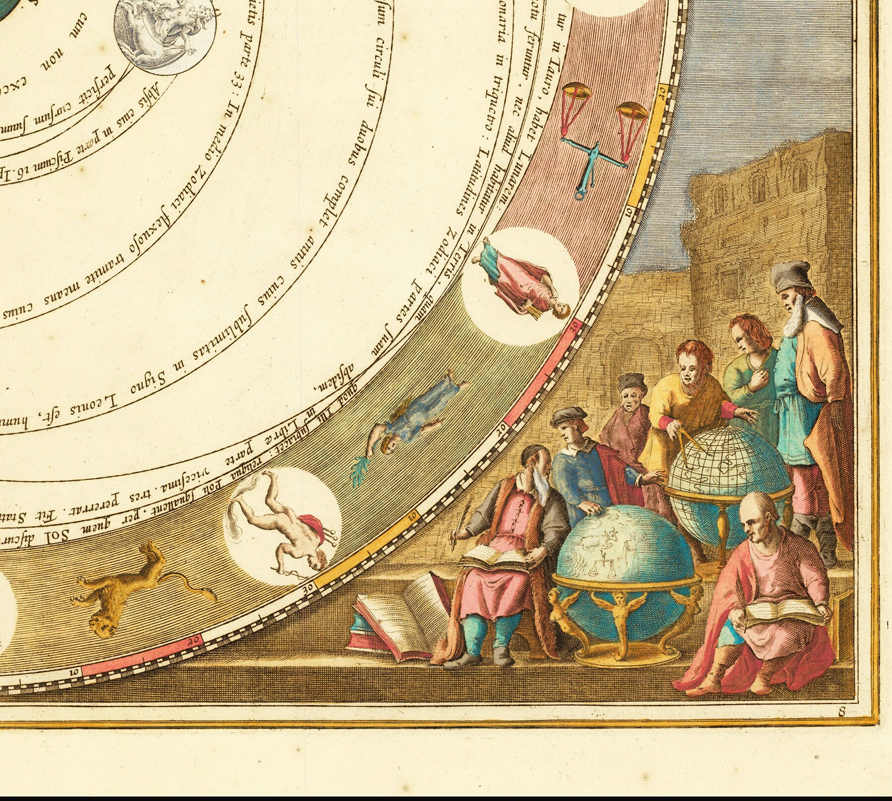 Celestial Chart by Andreas Cellarius - 1660 Chart the Greek Astronomer ...