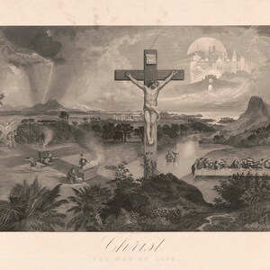 Christus, der Weg des Lebens. 1883. Home Deco Stil alte Wand Vintage Reproduktion.