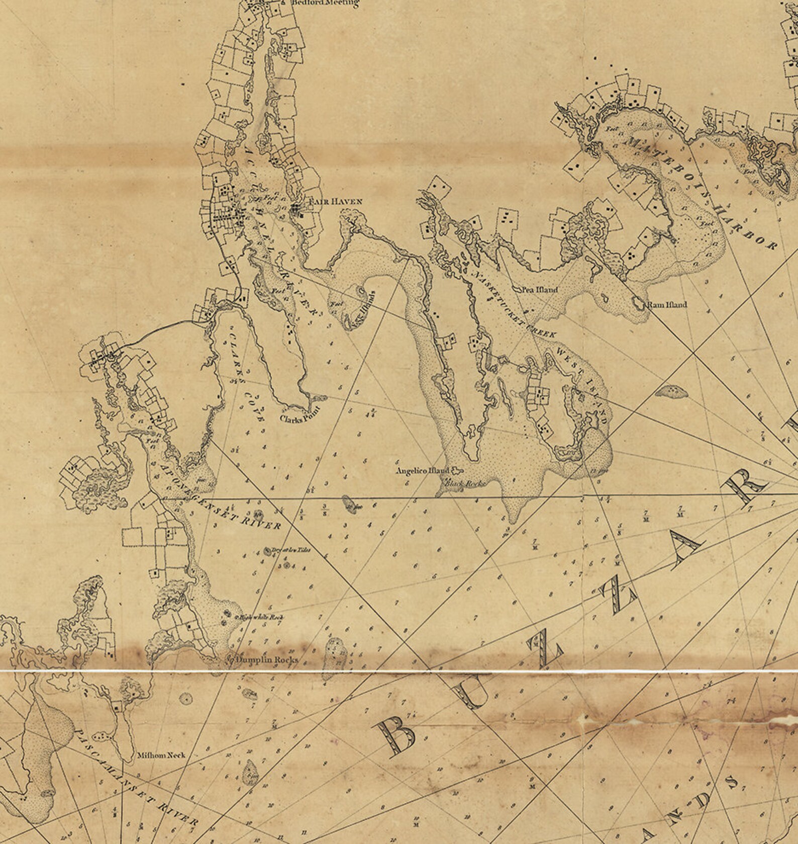Nautical Charts of Buzzards Bay and Vineyard Sound Etsy