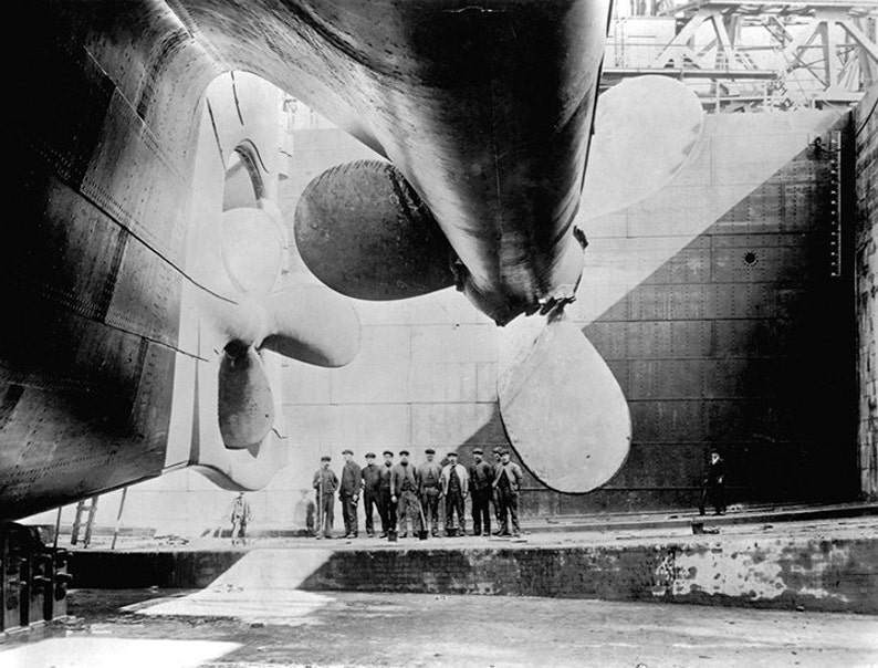 RMS Titanic's propellers. Reproduction Photograph Print image 1