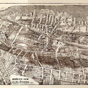 Karte von Maplewood, Essex Co., New Jersey 1910;  Restauration Hardware Home Deco Stil Alte Mauer Vintage Reprint. NJ0055