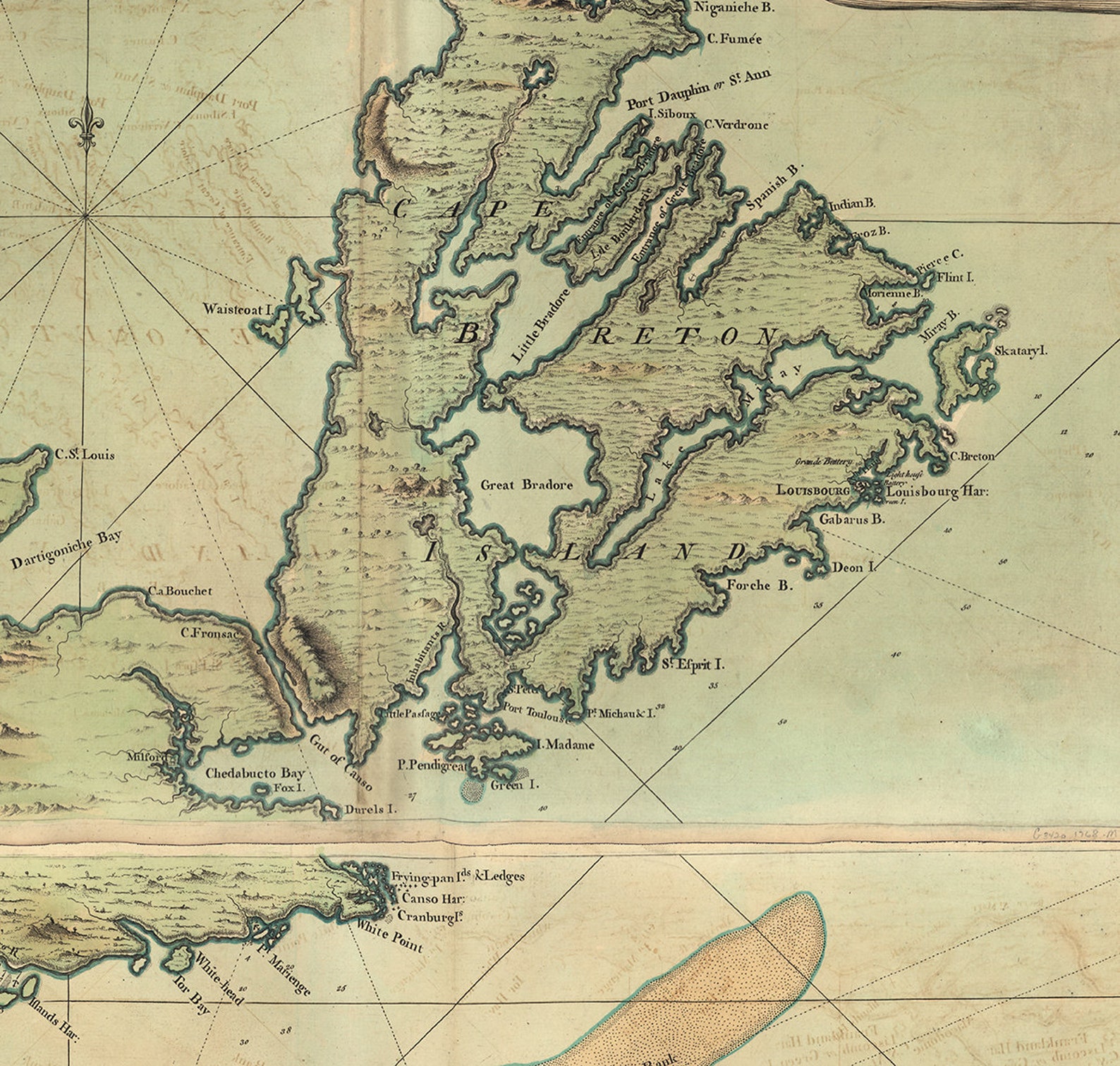 Map of Nova Scotia, or Acadia, With the Islands of Cape Breton and St ...