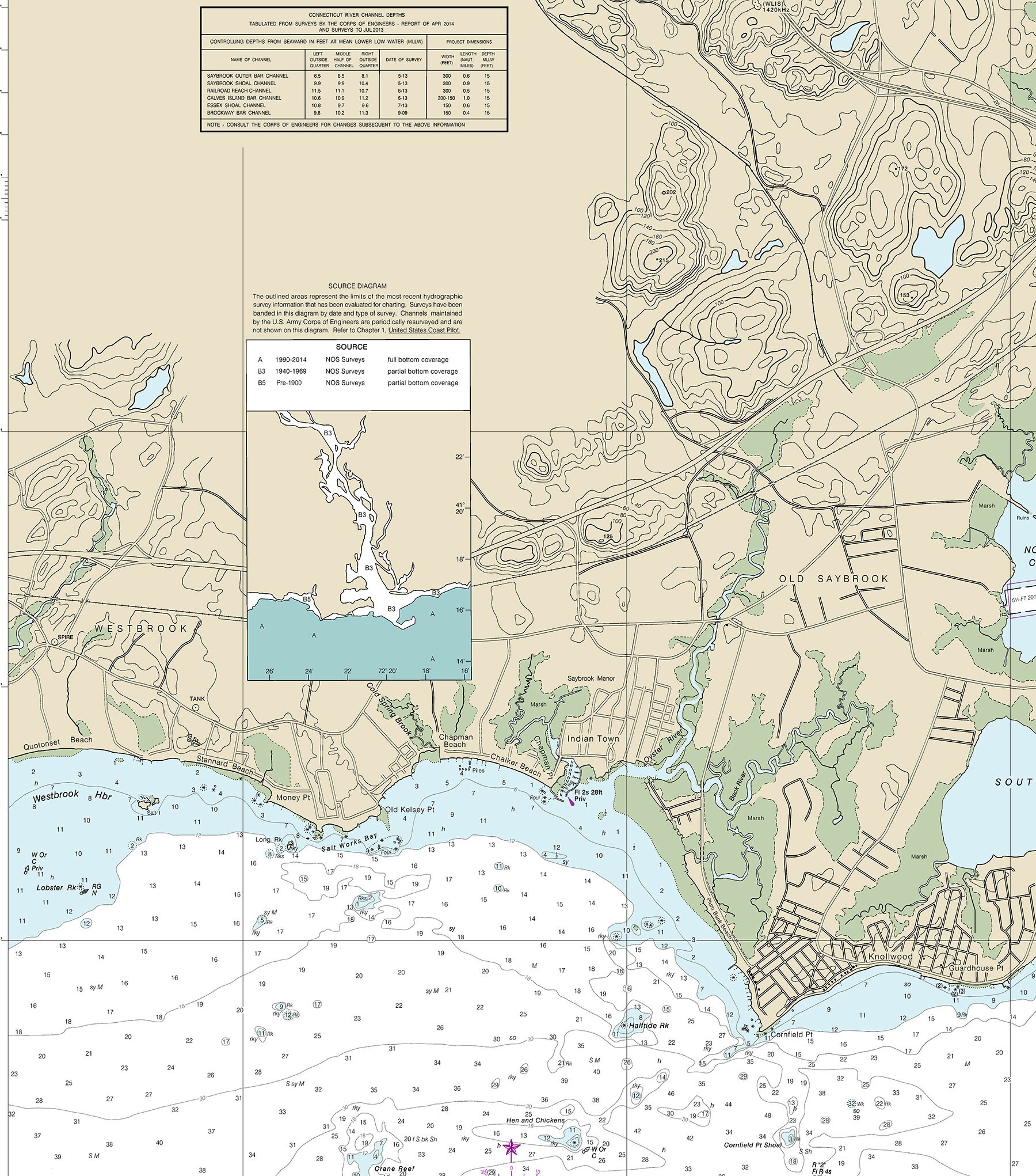 Home Décor Prints Selden Neck Hamburg Cove Wall Map Reproduction North