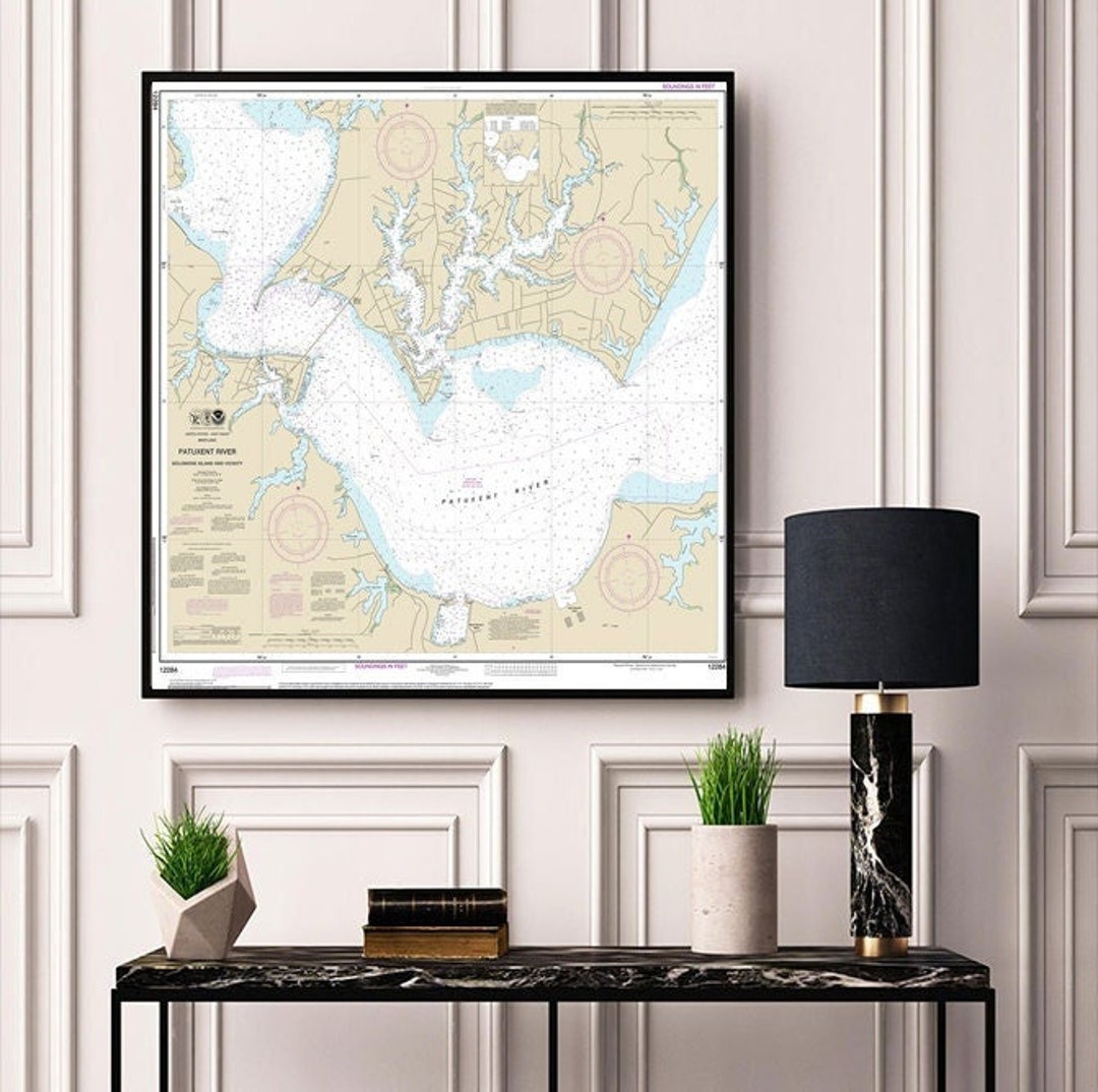 Patuxent River Solomons Island Map NOAA Nautical Chart 12284