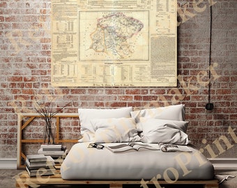 May include: An antique map of Guanajuato, Mexico, printed in black and white with hand-colored details. The map shows the state's boundaries, major cities, and towns. The title "Guanajuato" is printed at the top of the map. The map is surrounded by a border of text and numbers.
