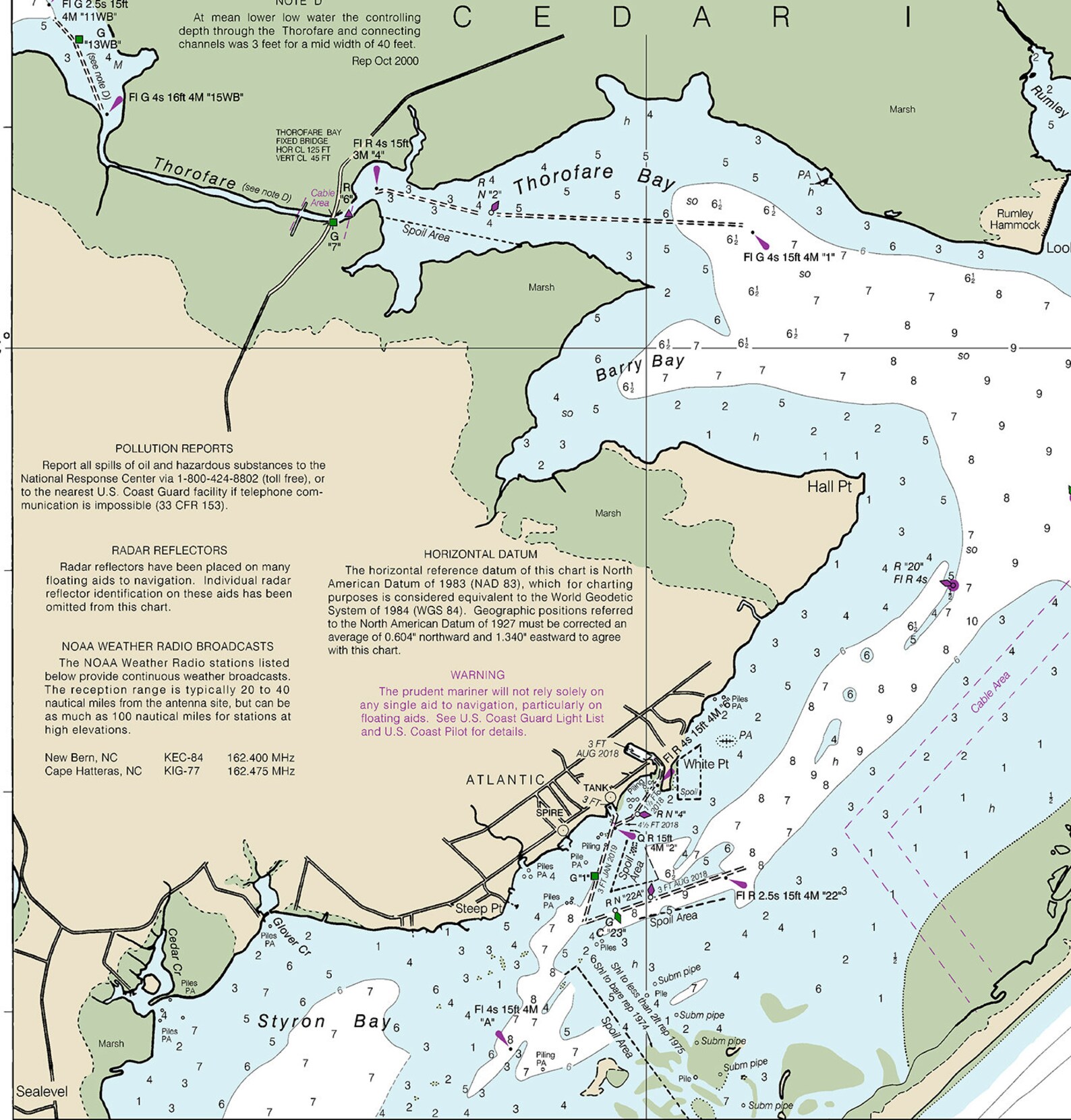 Nautical Charts of Ocracoke Inlet and Part of Core Sound. Etsy