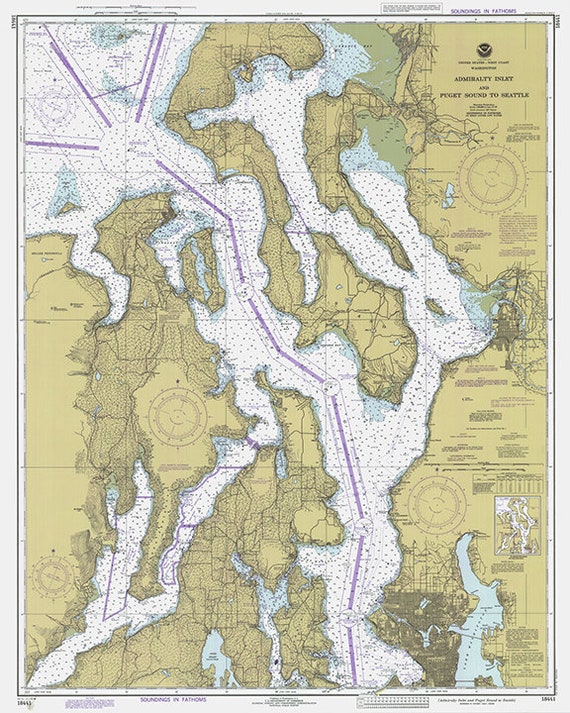 Puget Sound Navigation Chart