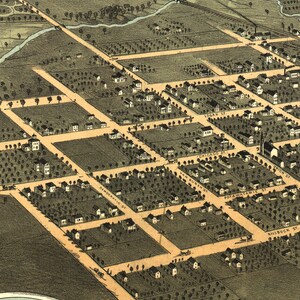 Map of Tecumseh, Lenawee County, Michigan (MI) 1868. Vintage ...