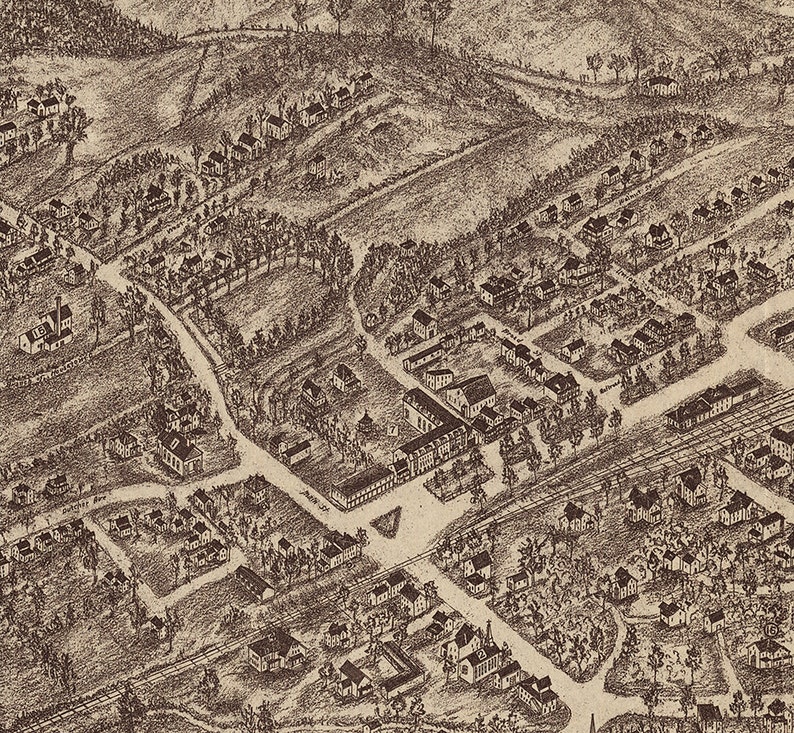 Map of Pawling Dutchess County New York N.Y. 1909. Vintage Etsy