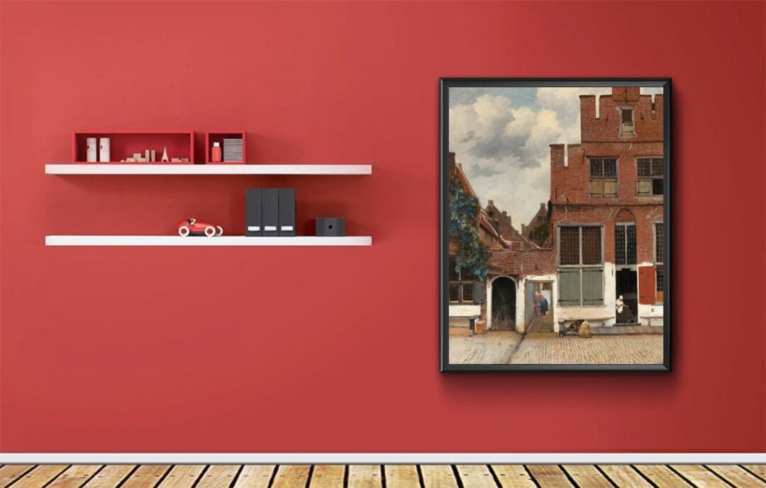 Gezicht Op Huizen in Delft, View of Houses in Delft, Known as 'the