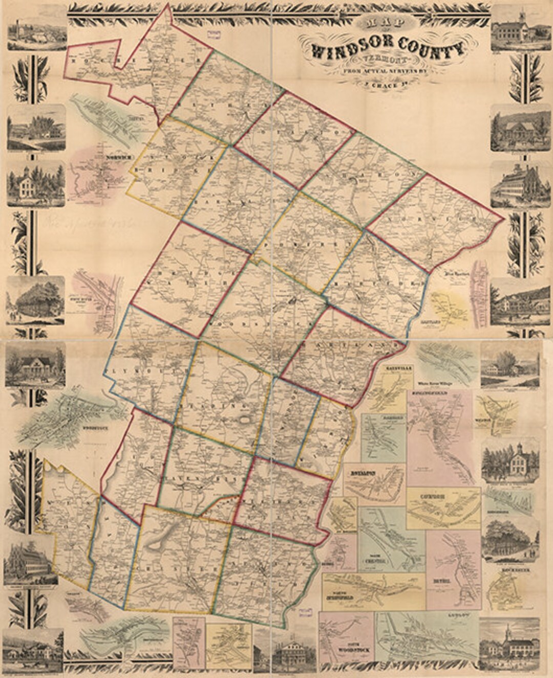 map-of-windsor-county-vermont-vt-1856-vintage-restoration-hardware