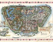 Disneyland Map - Panoramic Birds Eye View Map of Disney Land
