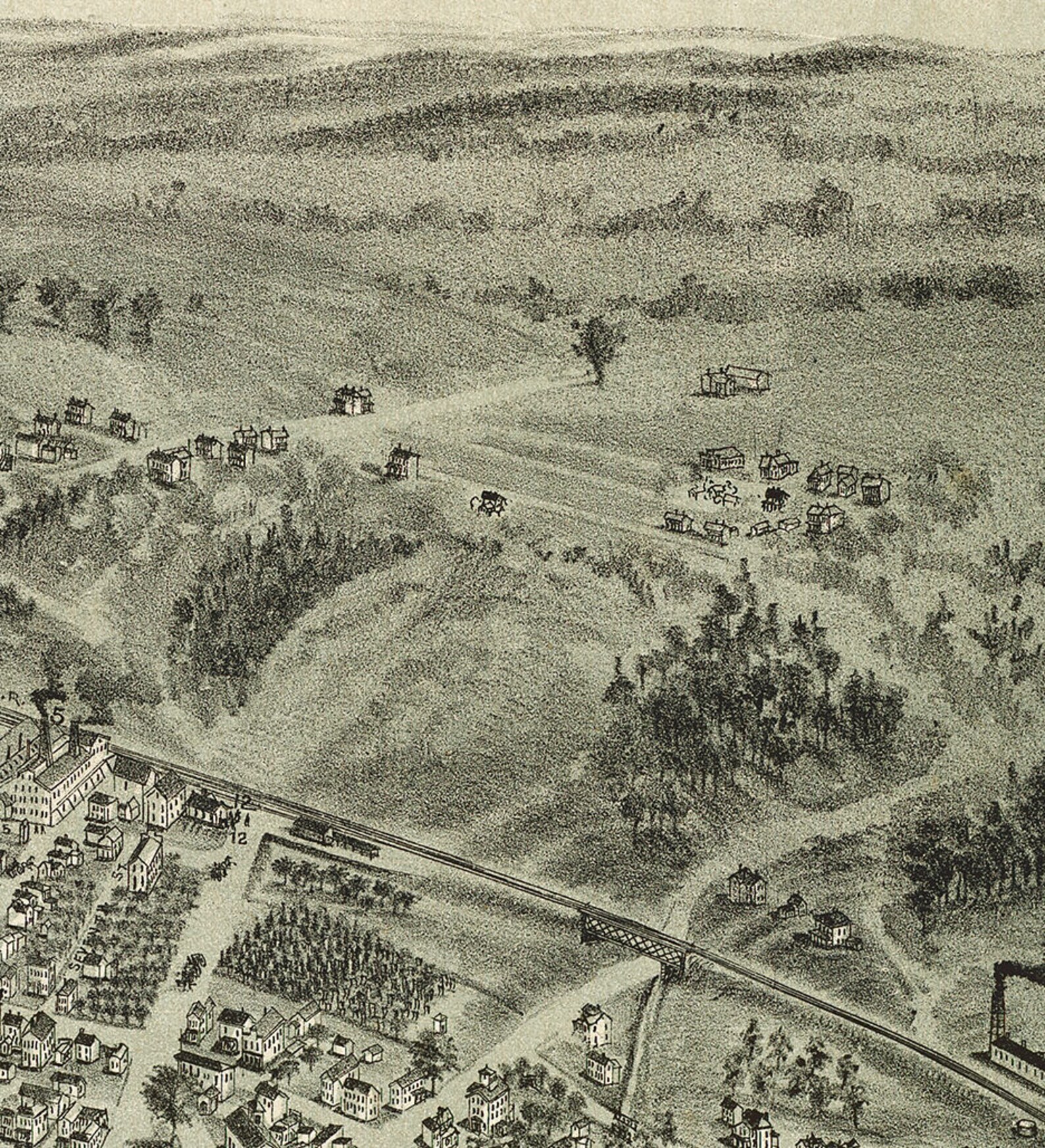 Map of Monaca Beaver Co. Pennsylvania PA 1900. Restoration - Etsy