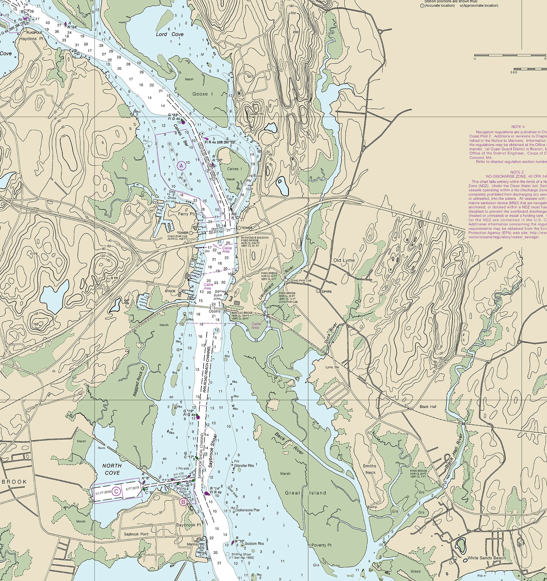 Home Décor Prints Selden Neck Hamburg Cove Wall Map Reproduction North