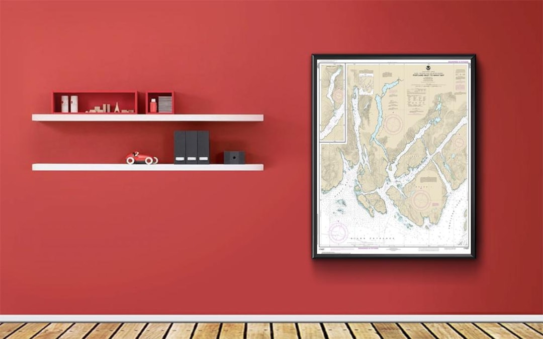Portland Inlet to Nakat Bay Nautical Chart – Alaska & BC Coast NOAA ...