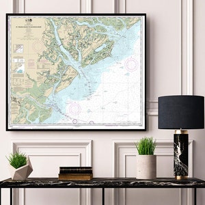 Nautical charts of St. Helena Sound to Savannah River. 11513. South Carolina.  Hilton Head. Morgan River. Hutchinson Island map reproduction