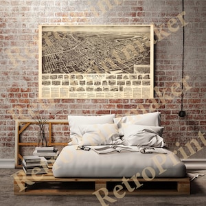 May include: A vintage map of Freeport, L.I., New York, from 1903. The map shows the layout of the city with streets, buildings, and landmarks. The map is printed in black and white and has a faded, antique look.