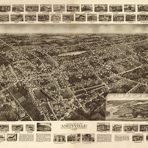 Amityville, ciudad de Babylon, condado de Suffolk, Long Island, Nueva York, NY, 1925. Reproducción de mapa antiguo con vista aérea. Tamaños variables.