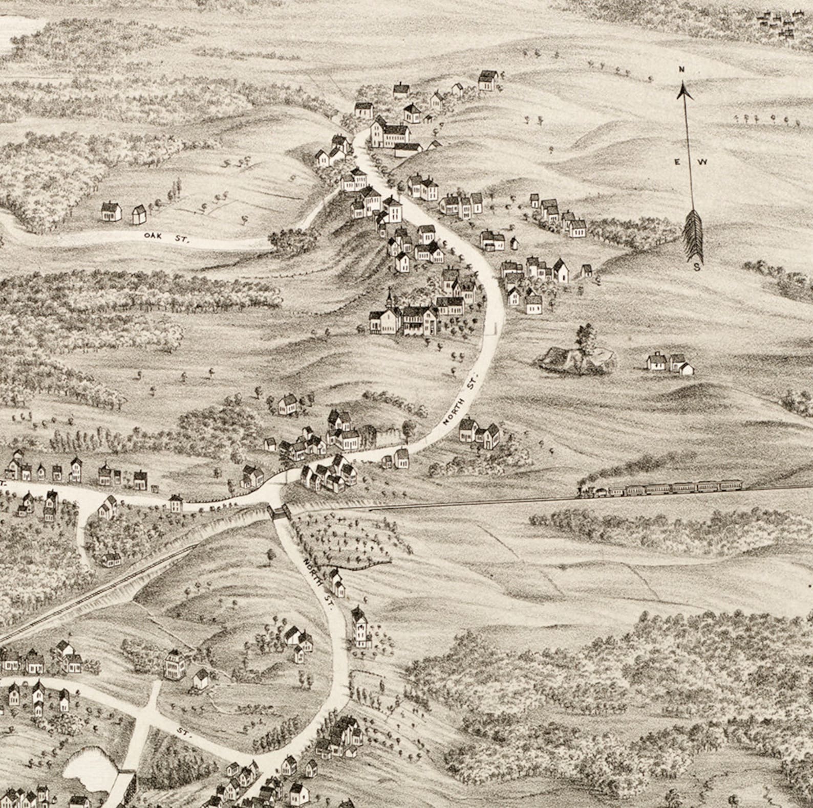 Map of Randolph Norfolk County Massachusetts MA. 1882. Etsy