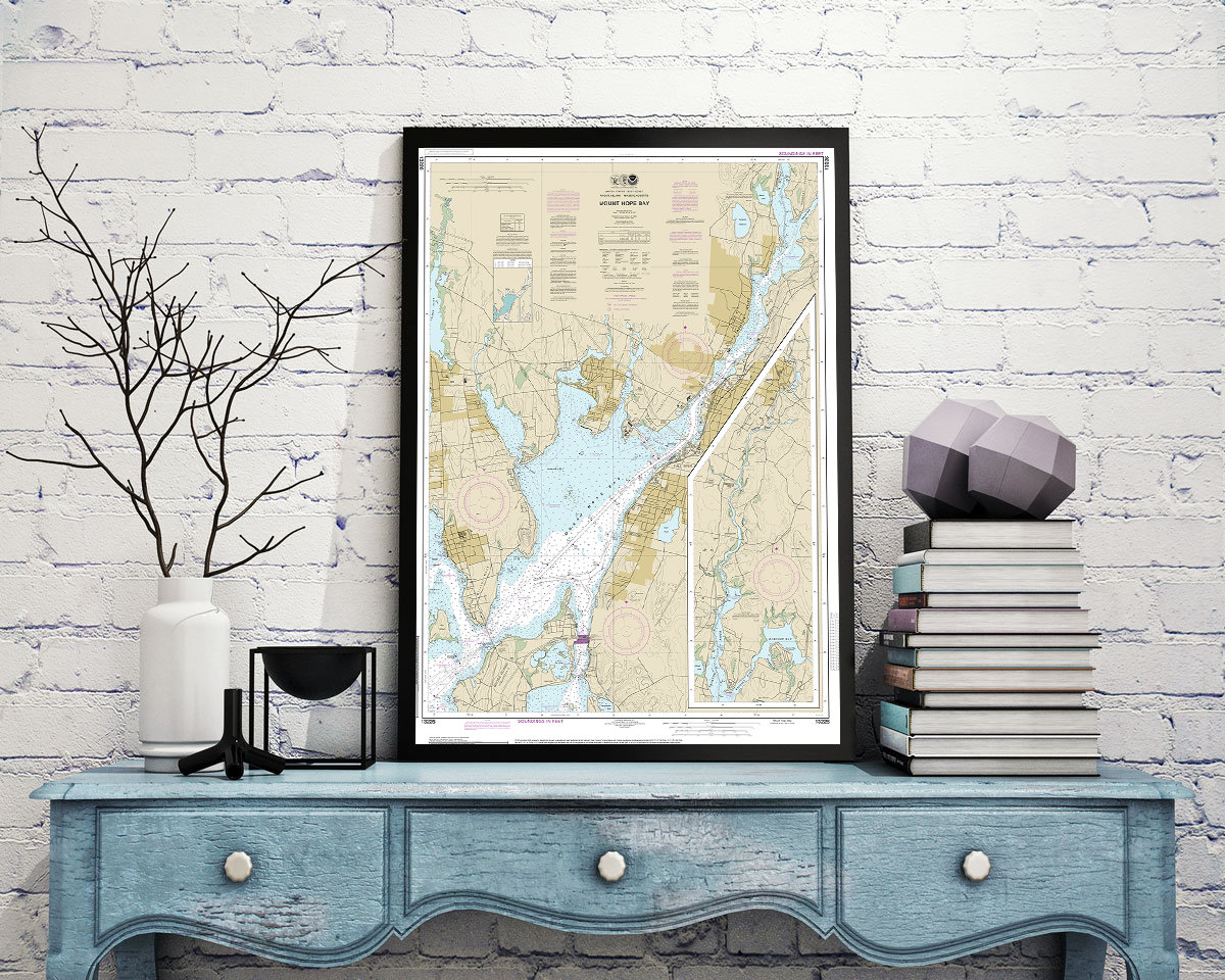 Nautical Charts of Mount Hope Bay 13226 Rhode Island