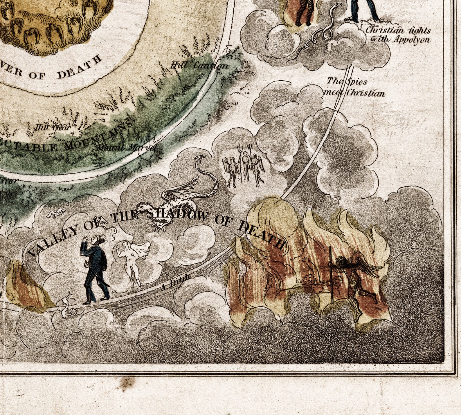 Illustration the Road From the City of Destruction to the Celestial ...