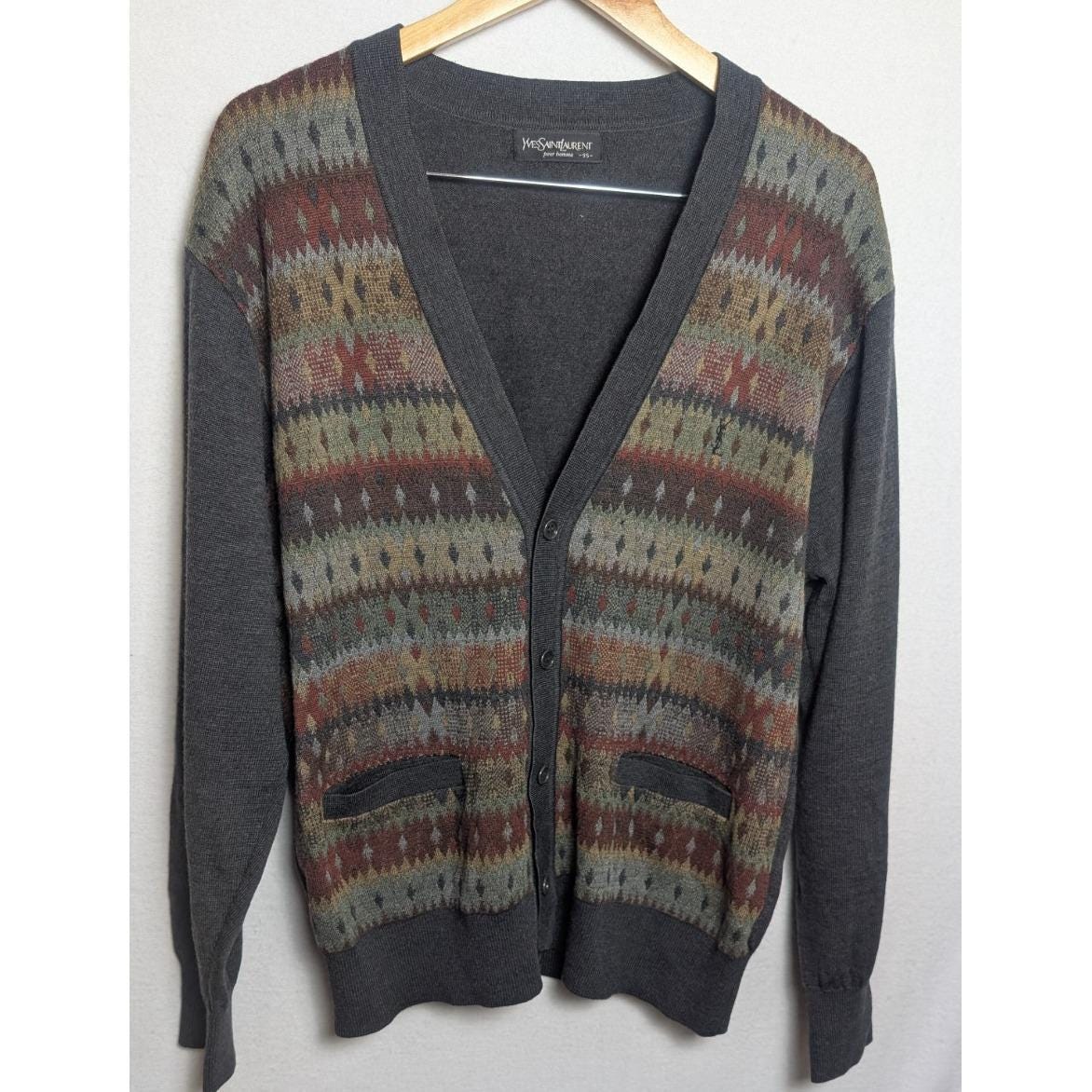 Yves Saint Laurent Cardigan - Etsy