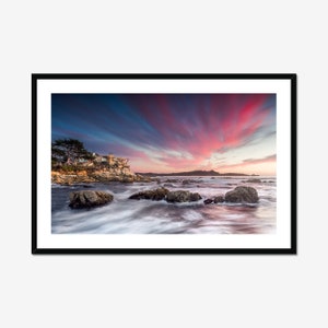 Seascape Photography / Carmel by the Sea / Ocean Artwork / Rustic Beach House / California Seaside / Above Bed Decor / Visionary Art