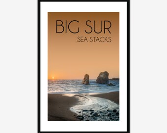 California Poster / Big Sur Poster / Big Sur California / Above Bed Decor / Seaside Decor / California Artwork / Inspiring Wall Art