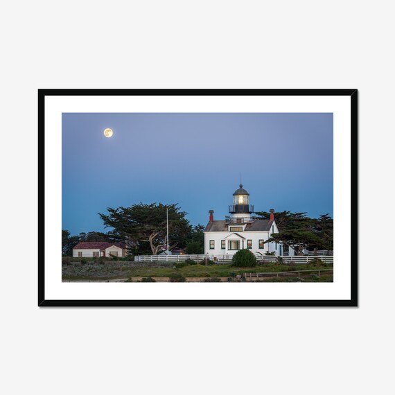 Lighthouse Photo / Point Pinos / Monterey California / California Creations / Historic Lighthouse / Above Bed Decor / Wall Decore