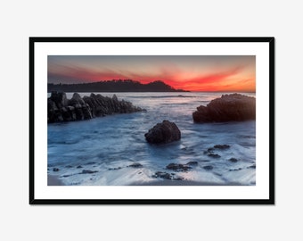 Seascape Prints / Vibrant Wall Art / Point Lobos California / Carmel by the Sea  / Rugged Coast / Big Sur Photography / A Quiet Place