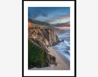 Beach Living /  Home Wall Decor / Rugged Cliffs / Fine Art / Big Sur / Ocean Print / California Lifestyle / Home Wall Decor / Fine Art