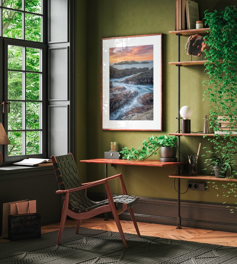 Zig Zag Coastline / Pacific Ocean Coast / Big Sur California / Above