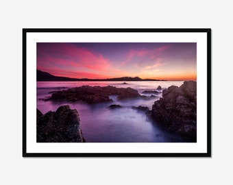 Big Sur Photography / Home Decore / Seaside Decor / West Coast Art / Seascape Prints / Ocean Artwork / Electric Purple / Sunset Photo