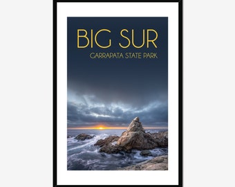 California Poster / Big Sur Poster / Big Sur California / Above Bed Decor / Seaside Decor / California Artwork / Inspiring Wall Art