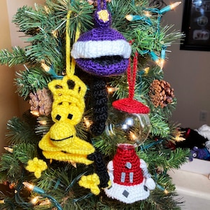 MST3K BOTS Mystery Science Theater 3000 MST3K inspired Tom Servo, Crow, or Gypsy inspired Crochet Ornaments image 1