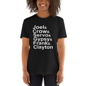 Mystery Science Theater 3000 (MST3K) Inspired List Of Names Short-Sleeve Unisex T-Shirt