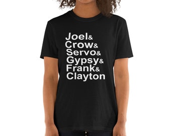 Mystery Science Theater 3000 (MST3K) Inspired List Of Names Short-Sleeve Unisex T-Shirt