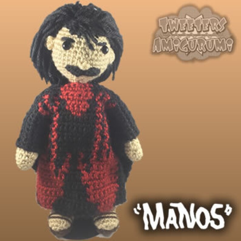 Manos The Hands of Fate Inspired Amigurumi Crochet Doll imagem 2