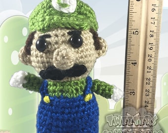 Luigi Inspired Amigurumi Crochet Doll