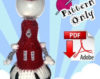 Tom Servo MST3K robot Inspired Amigurumi Crochet Doll Pattern