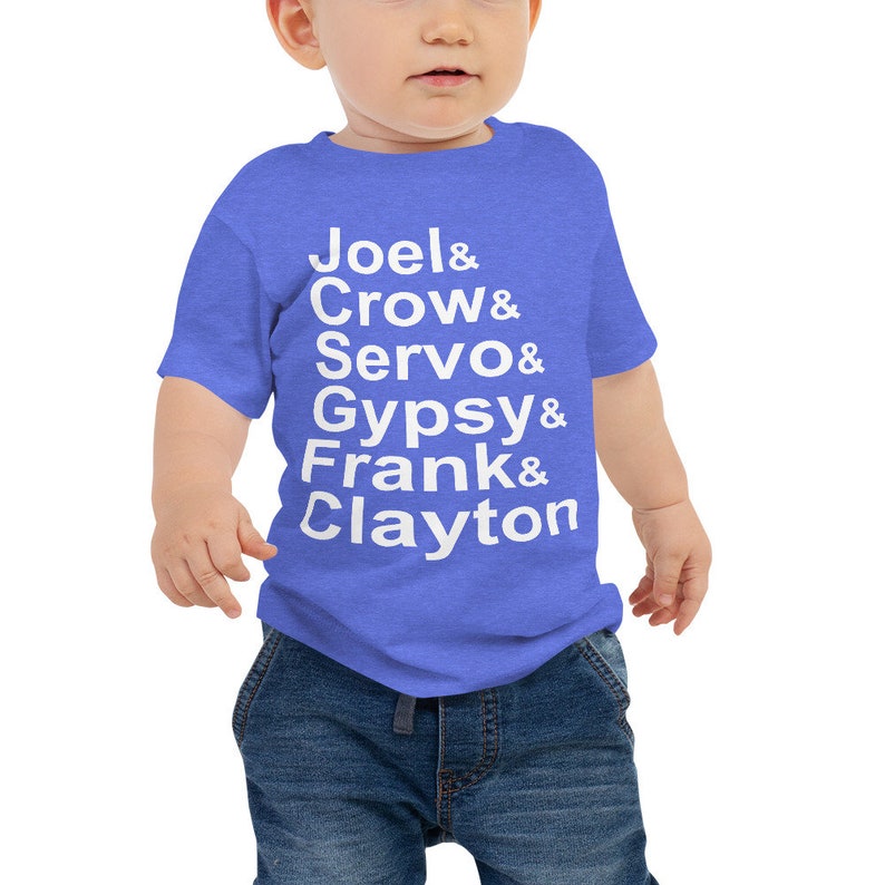Mystery Science Theater 3000 MST3K Inspired List Of Names Baby Jersey Short Sleeve Tee image 3
