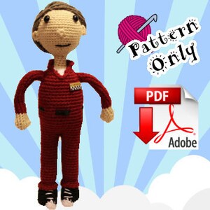 Joel Robinson MST3K Amigurumi Crochet Doll Pattern