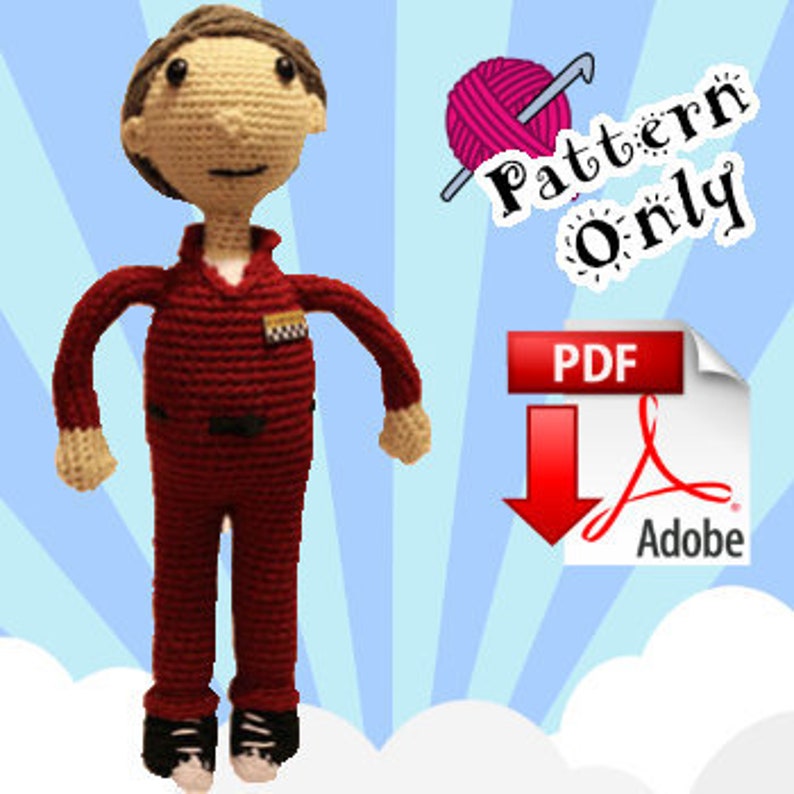 Joel Robinson MST3K Amigurumi Crochet Doll Pattern image 1