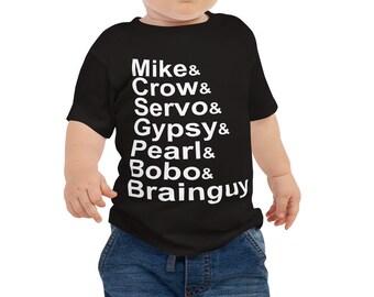 Mystery Science Theater 3000 (MST3K) Inspired List Of Names Baby Jersey Short Sleeve Tee