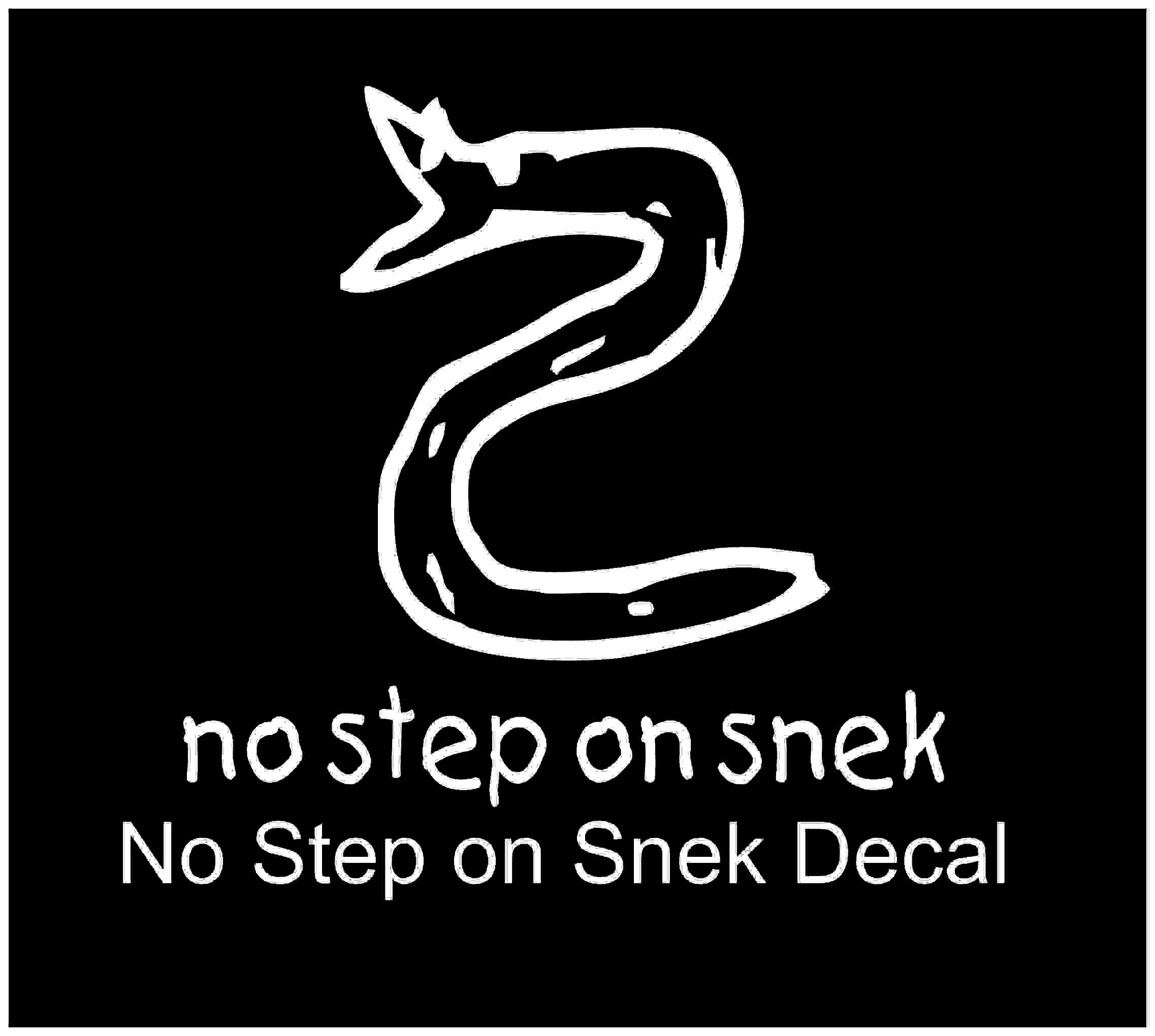 No step on snek Decal Etsy